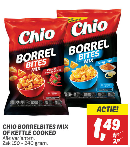 Chio   chips, borrelnootjes folder aanbieding bij  Dekamarkt - details