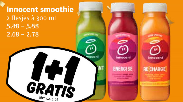 Innocent   fruitsmoothie folder aanbieding bij  Poiesz - details