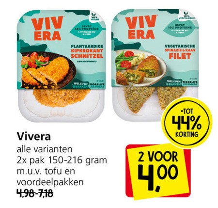 Vivera   vegetarisch folder aanbieding bij  Jan Linders - details