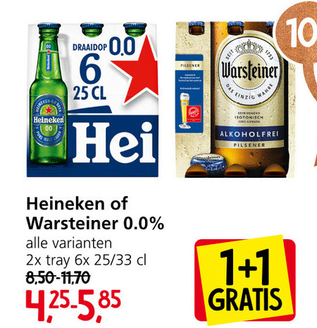 Heineken   blikje bier, alcoholvrij bier folder aanbieding bij  Jan Linders - details