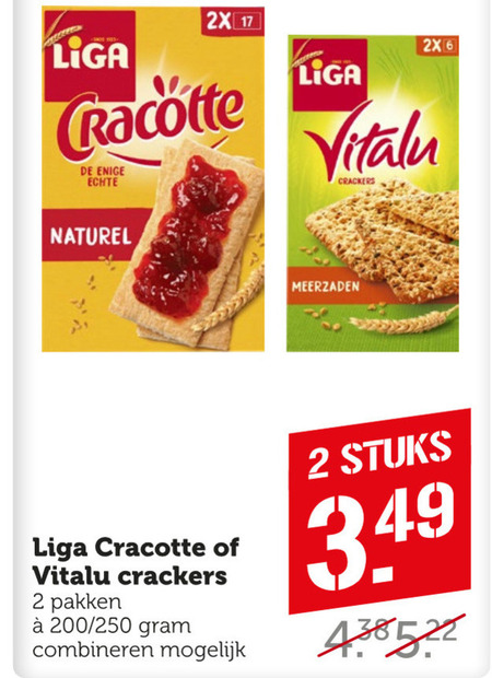 Liga   crackers folder aanbieding bij  Coop - details