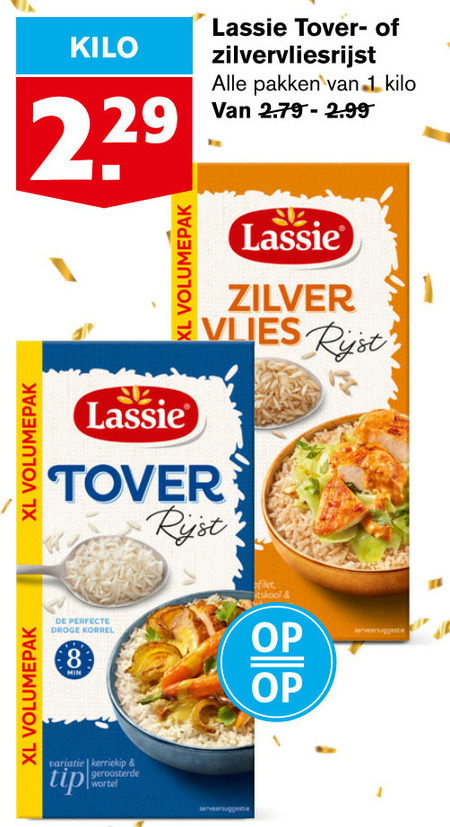 Lassie   rijst folder aanbieding bij  Hoogvliet - details