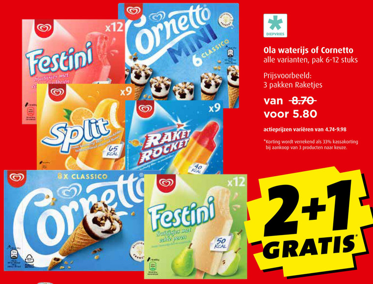 Ola   waterijs folder aanbieding bij  Boni - details