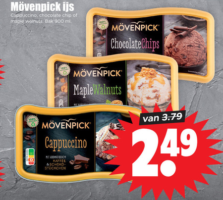 Movenpick   ijsspecialiteit folder aanbieding bij  Dirk - details