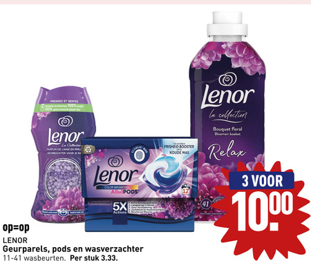 Lenor   wasmiddel, wasverzachter folder aanbieding bij  Aldi - details