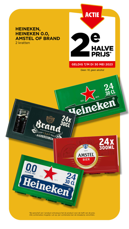 Heineken 0.0   krat bier folder aanbieding bij  Jumbo - details