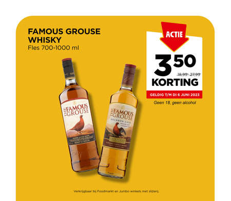 Famous Grouse   whisky folder aanbieding bij  Jumbo - details