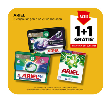 Ariel   wasmiddel folder aanbieding bij  Jumbo - details