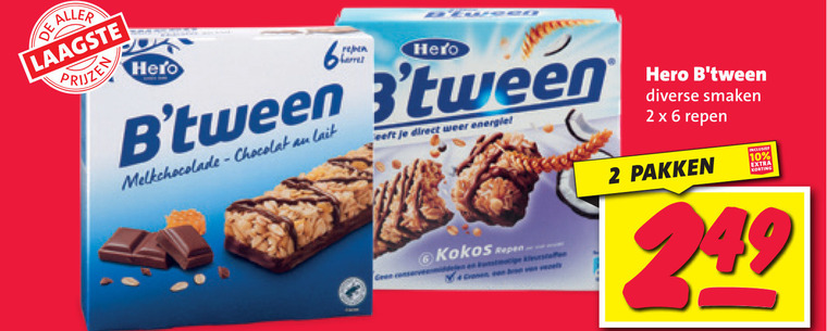 Hero mueslireep folder aanbieding bij Nettorama - details