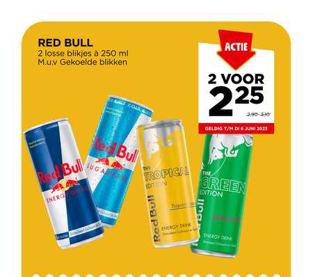 Red Bull   energiedrank folder aanbieding bij  Jumbo - details