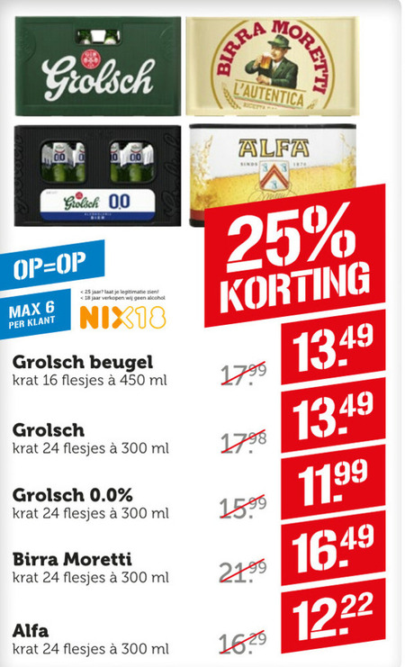 Birra Moretti   krat bier folder aanbieding bij  Coop - details