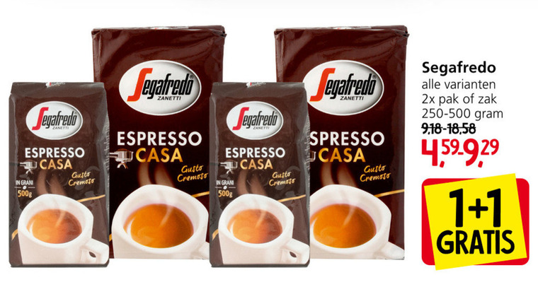 Segafredo   koffie, koffiebonen folder aanbieding bij  Jan Linders - details