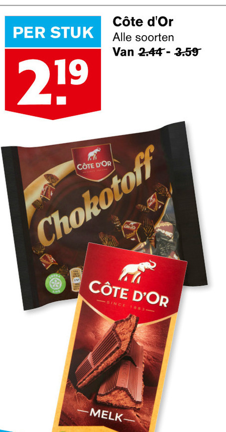 Chokotoff   chocolade folder aanbieding bij  Hoogvliet - details