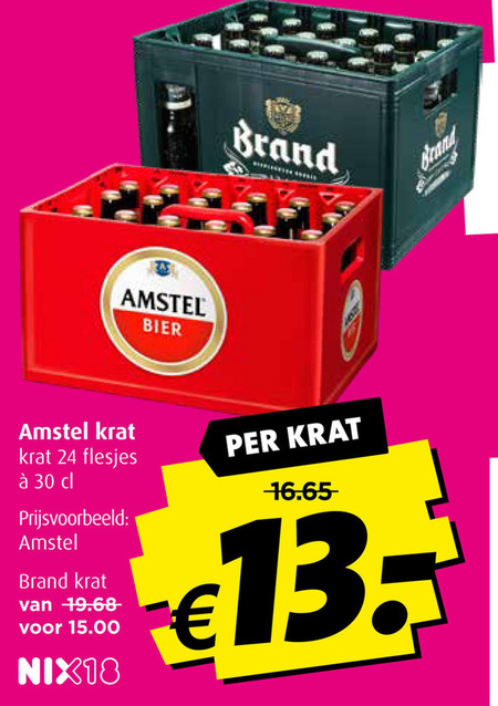 Brand   krat bier folder aanbieding bij  Boni - details