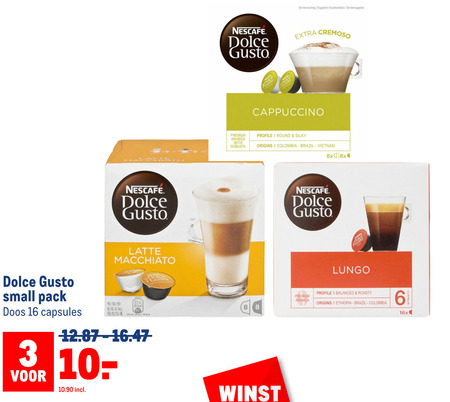 Nescafe   dolce gusto capsules folder aanbieding bij  Makro - details