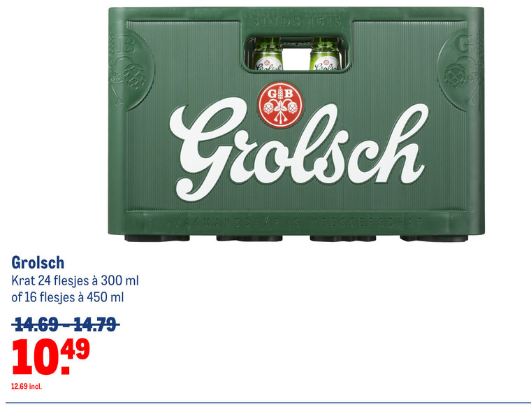 Grolsch   krat bier folder aanbieding bij  Makro - details