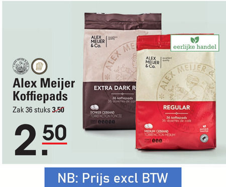 Alex Meijer   koffiepad folder aanbieding bij  Sligro - details