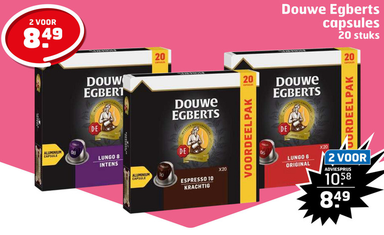 Douwe Egberts   koffiecups folder aanbieding bij  Trekpleister - details