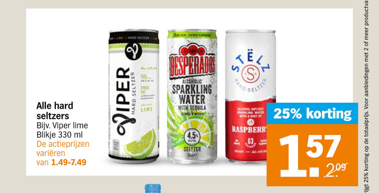 Alle merken   hard seltzer folder aanbieding bij  Albert Heijn - details