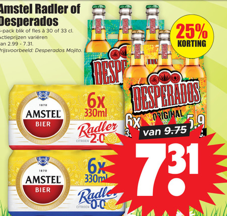 Desperados   speciaalbier, radler bier folder aanbieding bij  Dirk - details
