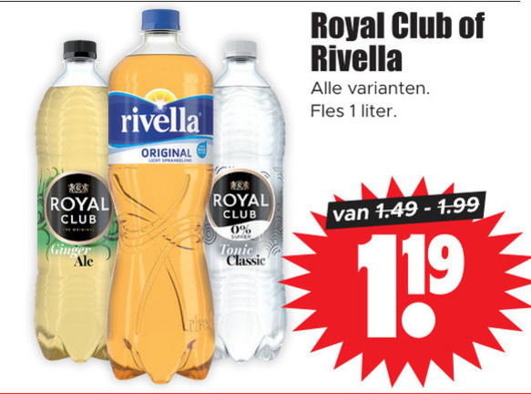 Rivella   frisdrank folder aanbieding bij  Dirk - details