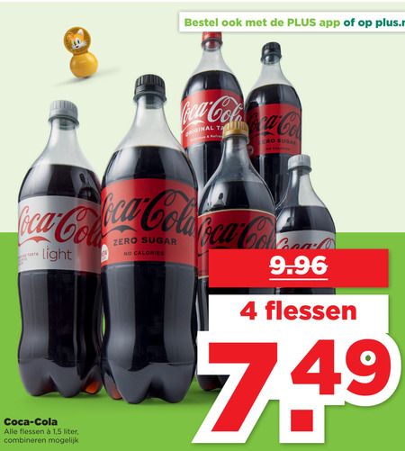 Coca-Cola   cola folder aanbieding bij  Plus - details