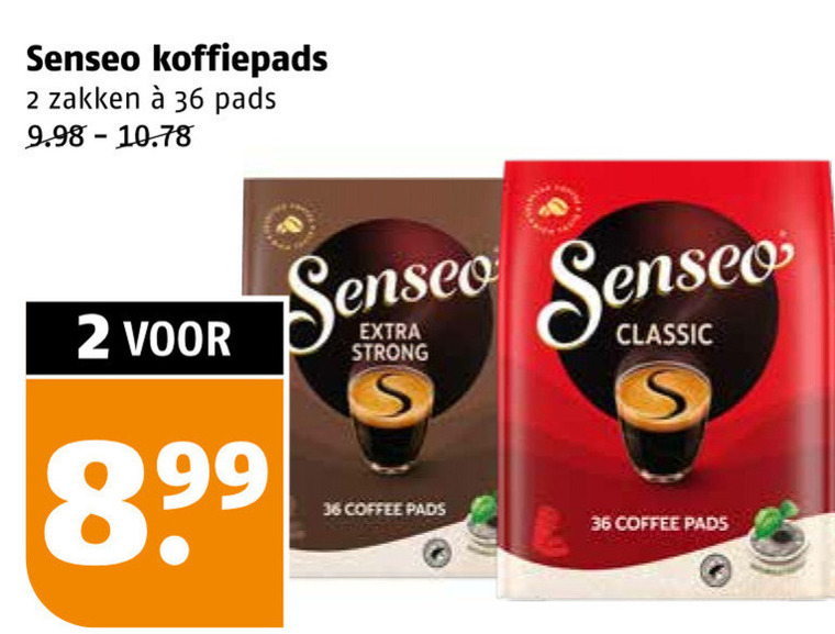 Douwe Egberts Senseo   koffiepad folder aanbieding bij  Poiesz - details