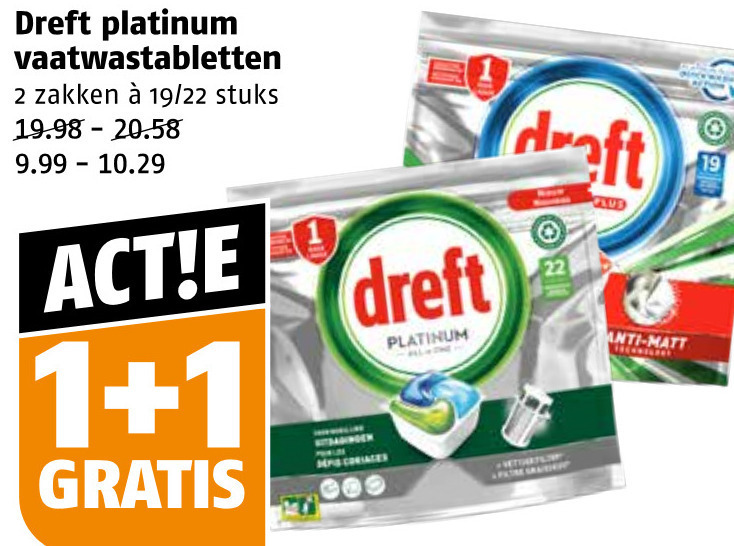 Dreft   vaatwasmiddel folder aanbieding bij  Poiesz - details