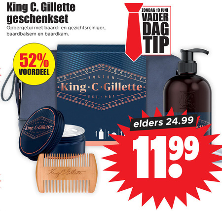 Gillette   geschenkset folder aanbieding bij  Dirk - details