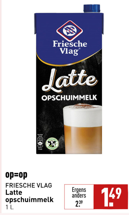 Friesche Vlag   melkschuim folder aanbieding bij  Aldi - details
