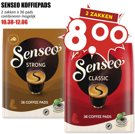 Douwe Egberts Senseo   koffiepad folder aanbieding bij  MCD Supermarkt Basis - details