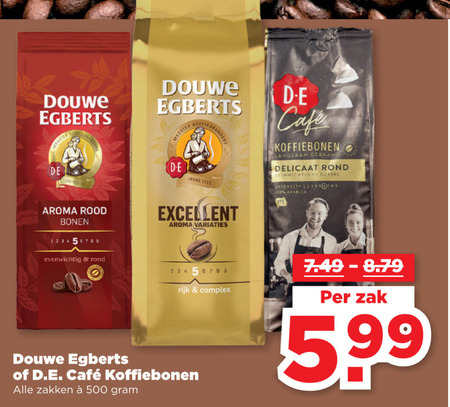 Douwe Egberts   koffiebonen folder aanbieding bij  Plus Vandaag - details