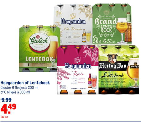 Hoegaarden   witbier, lentebokbier folder aanbieding bij  Makro - details