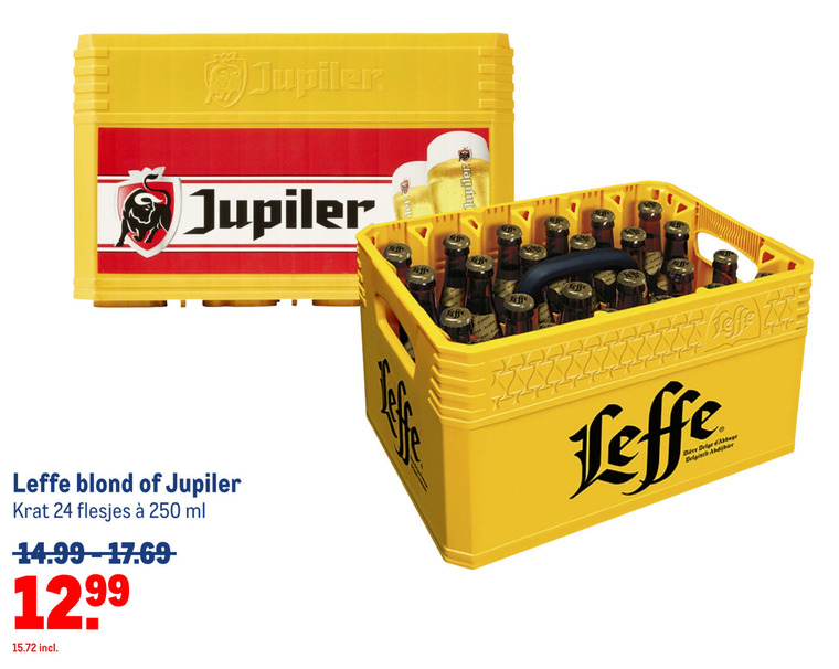 Leffe krat bier folder aanbieding bij Makro - details