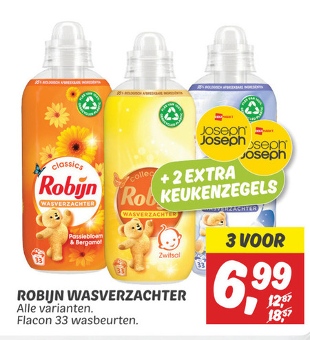 Robijn   wasverzachter folder aanbieding bij  Dekamarkt - details