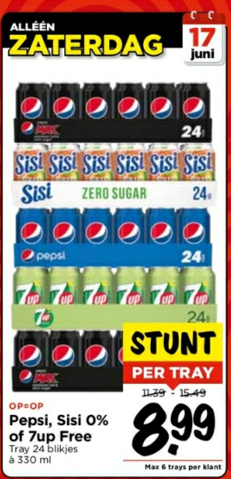 Pepsi   frisdrank, cola folder aanbieding bij  Vomar - details