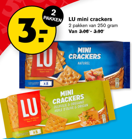 Lu   crackers folder aanbieding bij  Hoogvliet - details