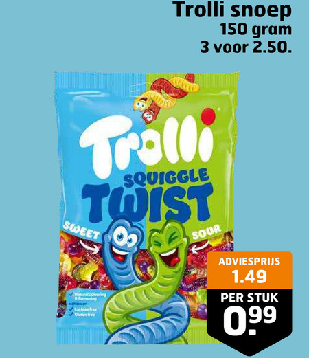 Trolli   snoep folder aanbieding bij  Trekpleister - details