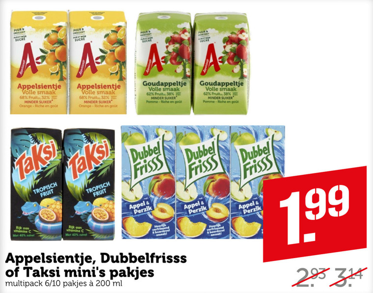 Taksi fruitdrank folder aanbieding bij Coop - details