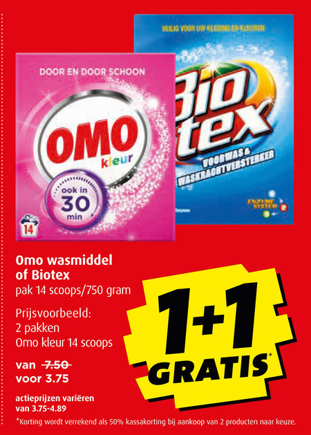 Biotex   wasmiddel, handwasmiddel folder aanbieding bij  Boni - details