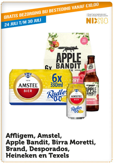 Amstel   radler bier folder aanbieding bij  Coop - details