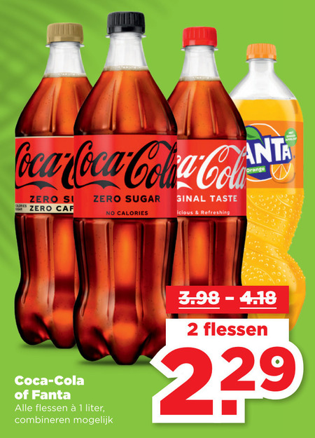 Coca-Cola   cola, frisdrank folder aanbieding bij  Plus&nbsp;Vandaag - details