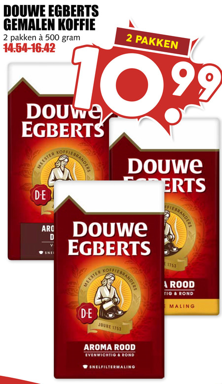 Douwe Egberts   koffie folder aanbieding bij  MCD Supermarkt Basis - details