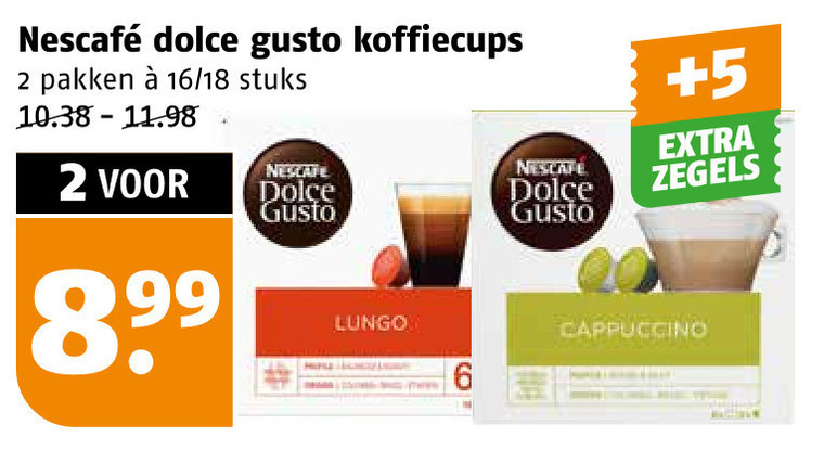 Nescafe   dolce gusto capsules folder aanbieding bij  Poiesz - details