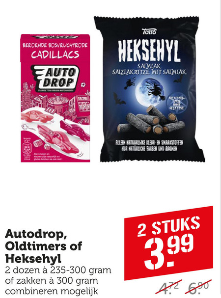 Autodrop snoep, drop folder aanbieding bij Coop - details