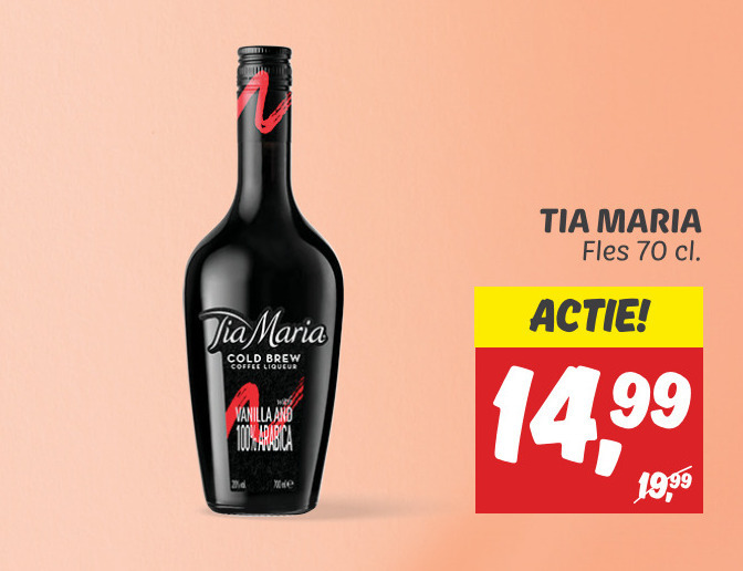 Tia Maria   likeur folder aanbieding bij  Dekamarkt - details