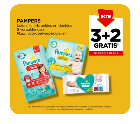 Pampers   luierbroekjes, luiers folder aanbieding bij  Jumbo - details