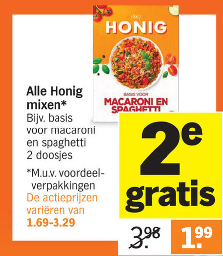 Honig   maaltijdmix, soep folder aanbieding bij  Albert&nbsp;Heijn - details