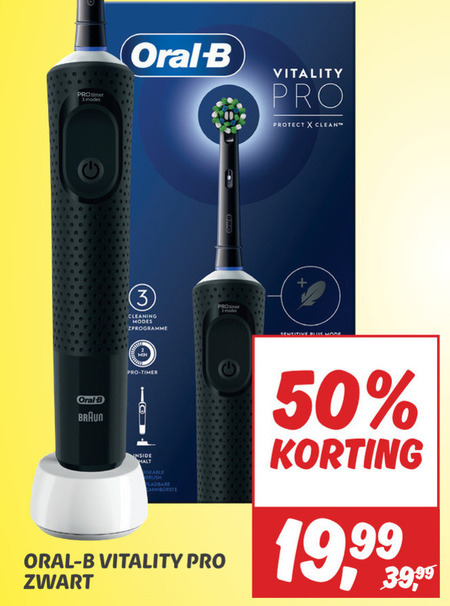 Maladroit onderwijzen Persona Braun Oral-B electrische tandenborstel folder aanbieding bij Dekamarkt -  details