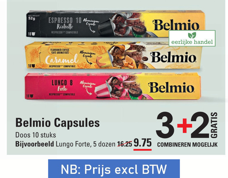 Belmio   koffiecups folder aanbieding bij  Sligro - details
